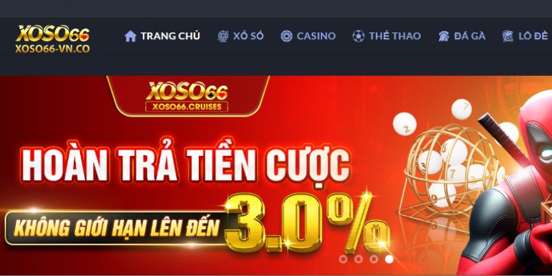 hoàn trả cược lên đến 3%